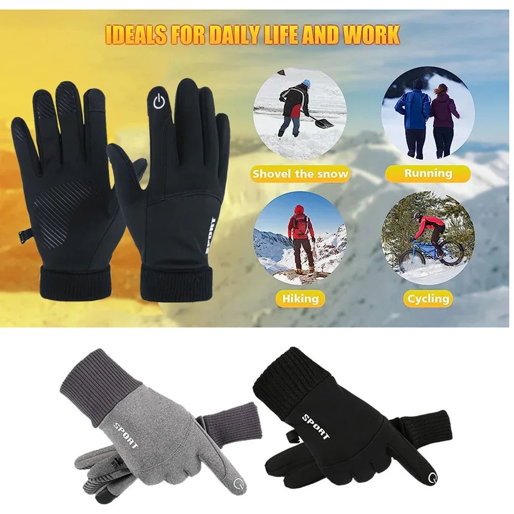 Thermal Gloves for Men &amp; Women for Touchscreen Use,Featuring a Non-Slip Grip,Windproof Properties,Warmth for Cycling &amp; Hiking.