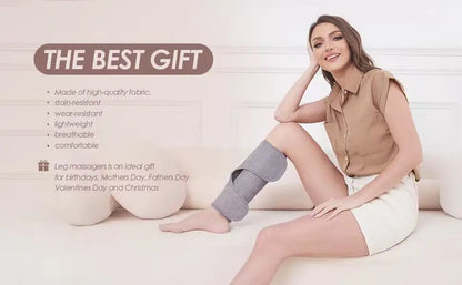 Leg Massager with Heat and Compression, Legs Massage for Circulation and Pain Relief , Heating Calf Leg Air Compression Massager