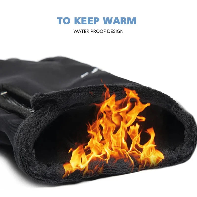 Winter Gloves Waterproof Thermal Touch Screen Thermal Windproof Warm Gloves Cold Weather Running Riding Sports Hiking Ski Gloves