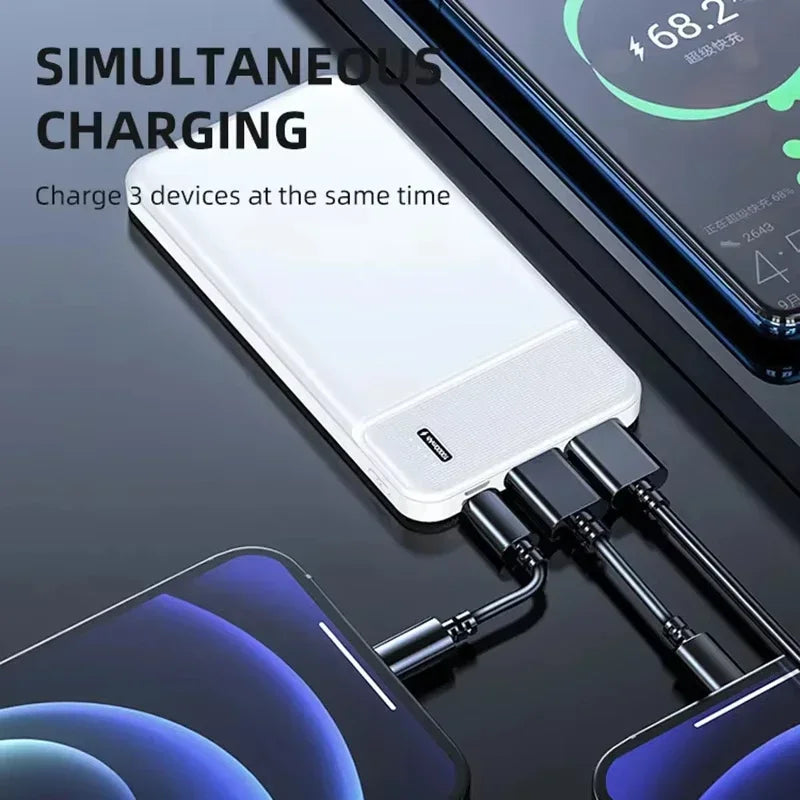 50000mAh Power Bank High Capacity 120W Portable Super Fast Charging External Battery Powerbank PD 20W For Multiple Device