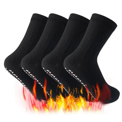 1/5Pairs Heated Socks, Self Heating Socks for Men Women,Massage Anti-Freezing for Fishing Camping Hiking Skiing and Foot Warmer