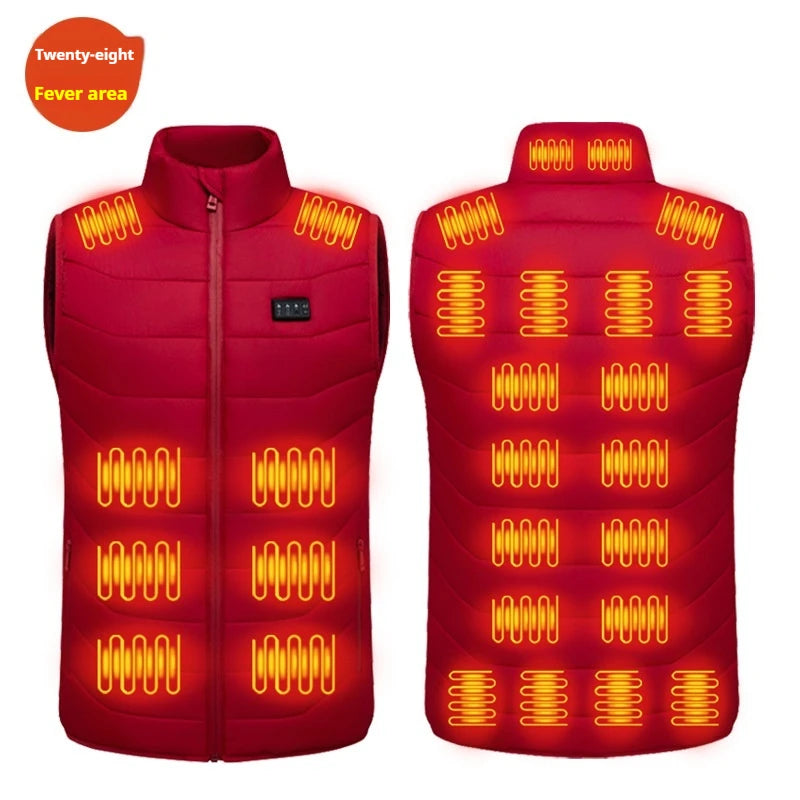 USB Heated Vest for Men and Women 2-Zone Heating Electric Warm Vest Lightweight Thermal Heated Jacket Smart Heating Winter Work