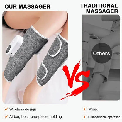 Leg Massager with Heat and Compression, Legs Massage for Circulation and Pain Relief , Heating Calf Leg Air Compression Massager