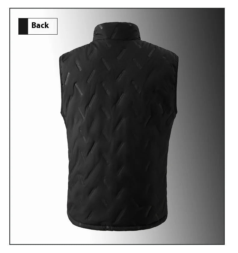 2025 New Heated Vest for Men 9 Heating Zones Dual Control Electric Warming Vest USB Smart Heating Waistcoat Ladies&