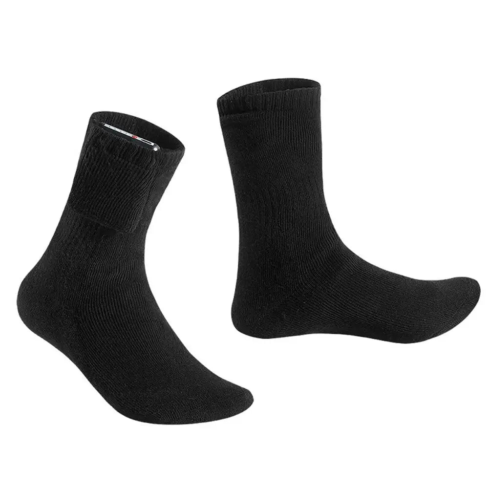 USB Heated Socks (Battery Not Included) - Full Foot Heating Warm Socks, Winter Skiing Outdoor Sports Thermal Electric Heat Socks
