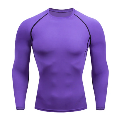 2025 Compression T Shirt Men Summer Sportswear Running T-shirt Elastic Quick Dry Sport Tops Tee Athletic Gym Workout Shirts Men