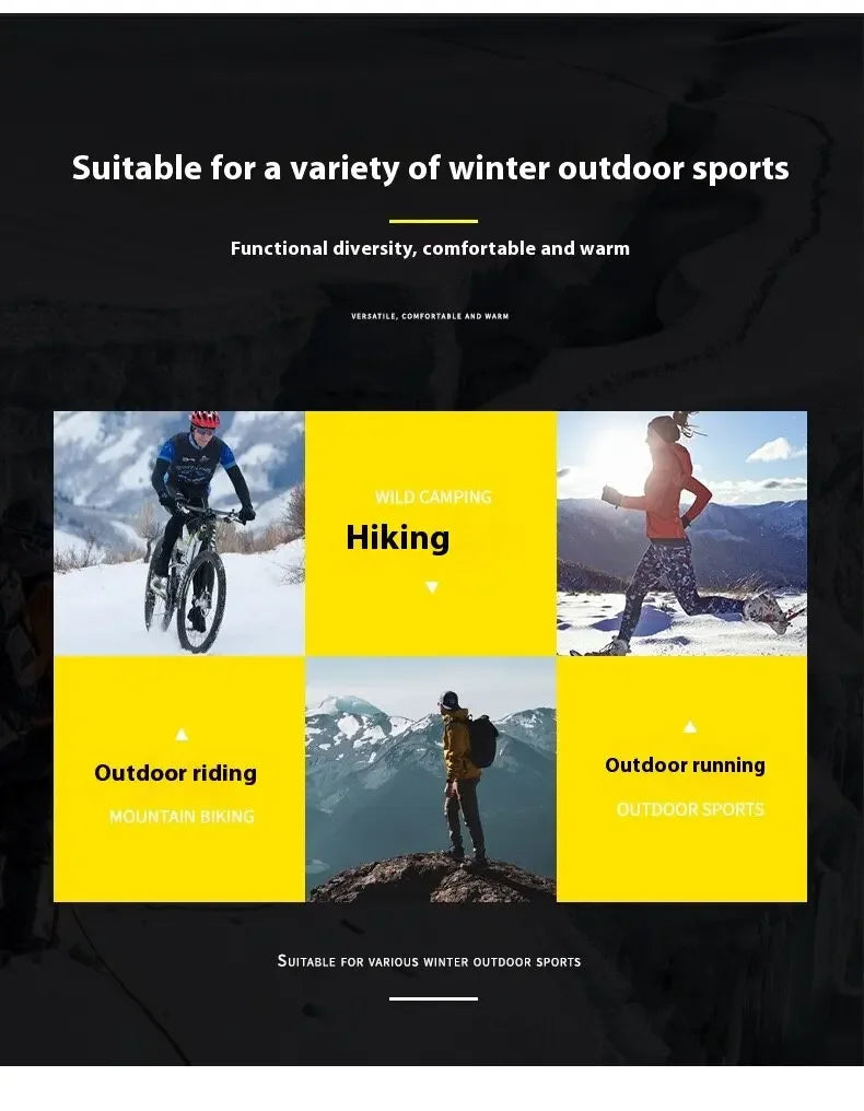 Thermal Touchscreen Cycling Gloves Windproof  Water-Resistant Winter Bike Gloves with Anti-Slip Grip