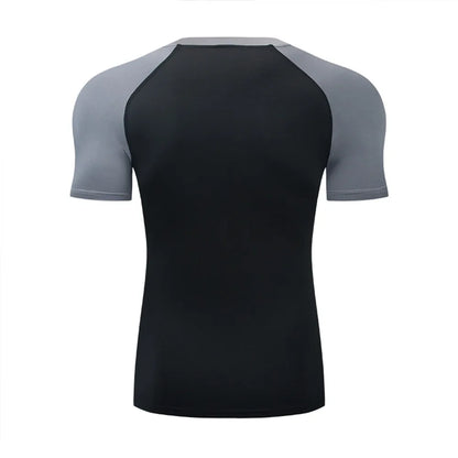2026 Compression T Shirt Men Summer Sportswear Running T-shirt Elastic Quick Dry Sport Tops Tee Athletic Gym Workout Shirts Men