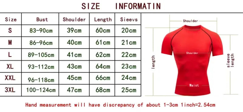Compression T Shirt Men Summer Sportswear Running T-shirt Elastic Quick Dry Sport Tops Tee Athletic Gym Workout Shirts Men