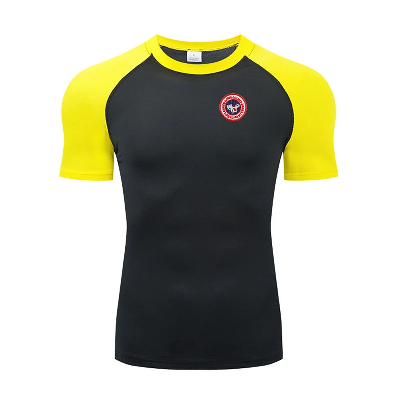 2026 Compression T Shirt Men Summer Sportswear Running T-shirt Elastic Quick Dry Sport Tops Tee Athletic Gym Workout Shirts Men