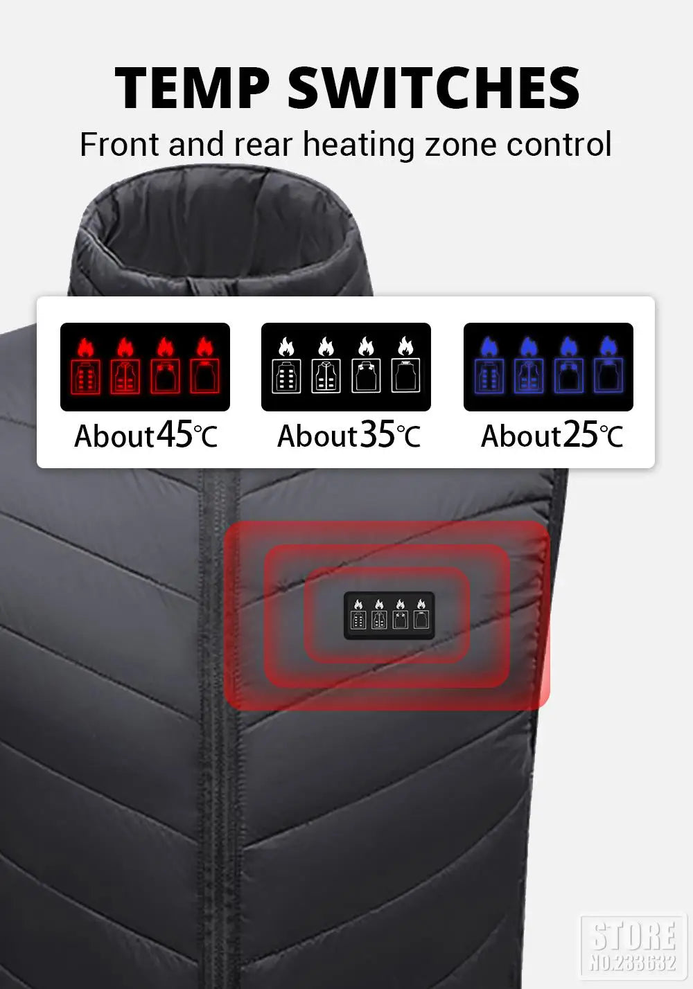 21 Heated Vest Winter Electric Heated Jackets Men Women Sportswear Heated Coat Coat Motorcycle USB Heating Jacket For Camping