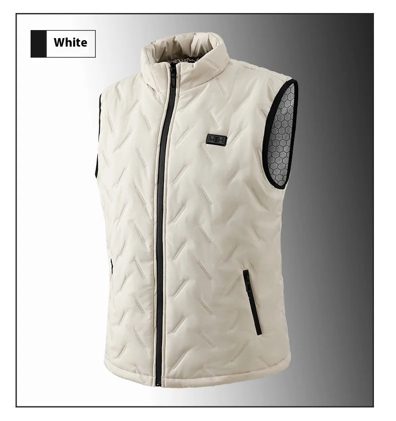 2025 New Heated Vest for Men 9 Heating Zones Dual Control Electric Warming Vest USB Smart Heating Waistcoat Ladies&