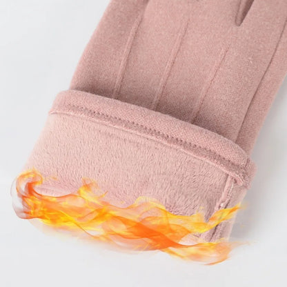 1 Pair Thermal Touchscreen Gloves for Men Women Winter Warm Fleece Lined Windproof Cold Weather Outdoor Cycling Driving Sports