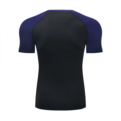 2026 Compression T Shirt Men Summer Sportswear Running T-shirt Elastic Quick Dry Sport Tops Tee Athletic Gym Workout Shirts Men