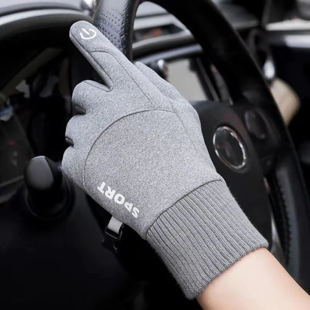 Touch Screen Waterproof Thermal Sport  Gloves Women Men Cycling Gloves ，Perfect for Running, Driving, Hiking, Walking, Working